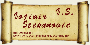 Vojimir Stepanović vizit kartica